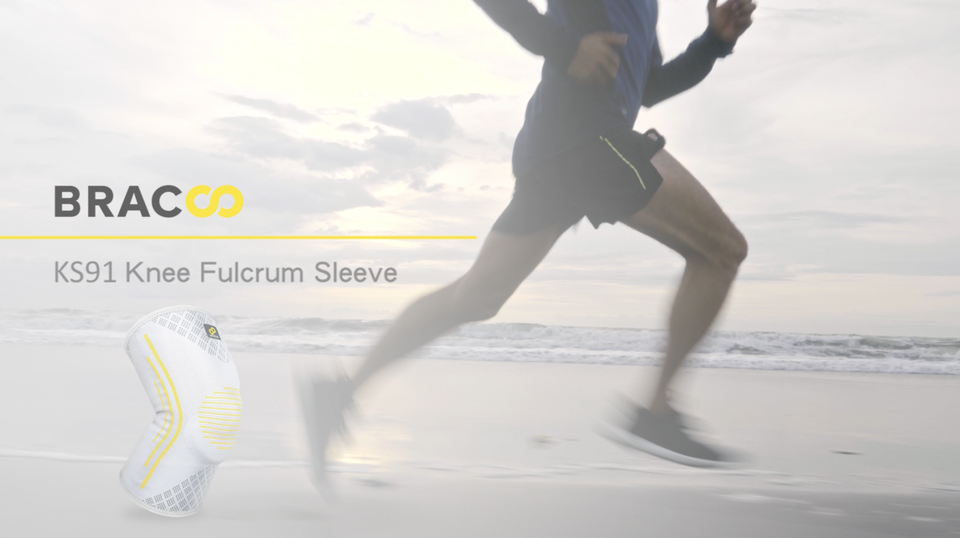 BRACOO KS91 Knee Fulcrum Sleeve Breathable with Ergonomic Cushion